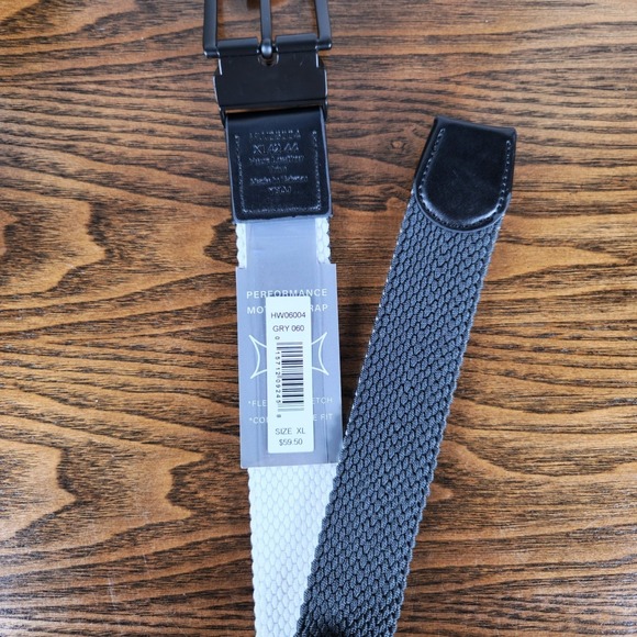 Callaway Golf Belt XL 42-44 Gray White Reversible Stretch Swing Tech NWT - Picture 7 of 8
